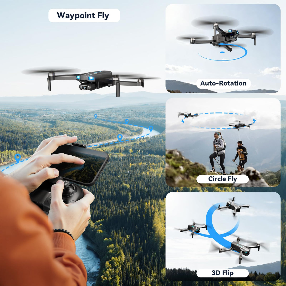 MCJDHJJ drone gravity control enables intuitive smartphone piloting