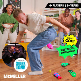 MCMILLER ENTERTAINMENT Fish Fight team play promotes cooperative challenges in large groups