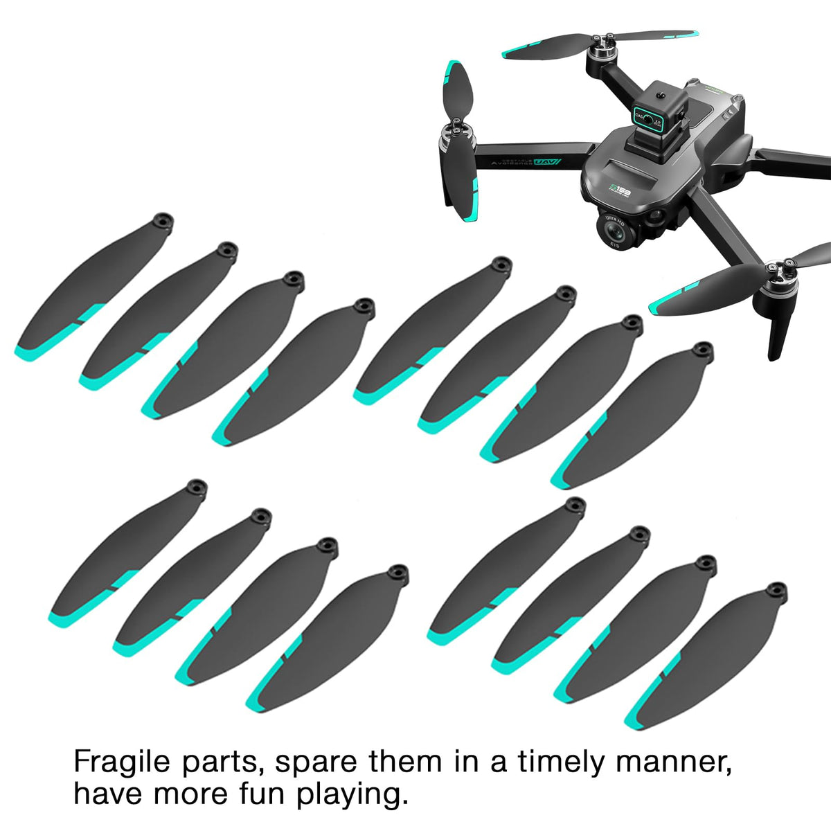 Mcokoe drone propeller replacement parts ready for routine maintenance and backups.