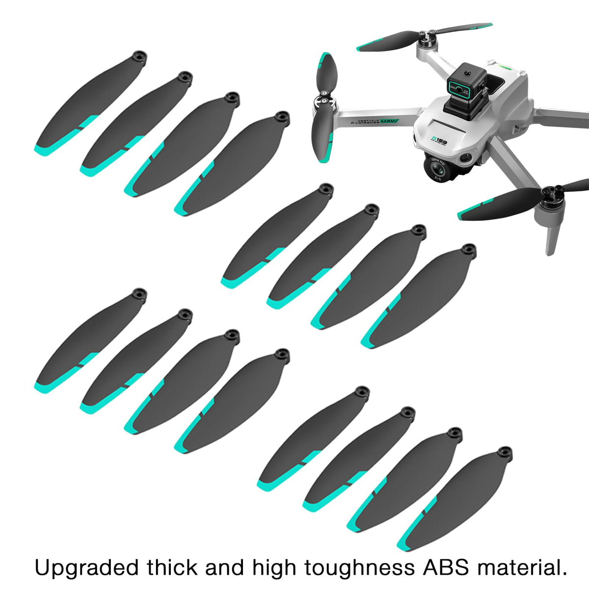 Mcokoe low-noise quick-release propellers for quieter operation and fast maintenance.