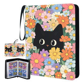 MCPESAS Girl Card Binder 4-Pocket cover design keeps cards organized on the go.