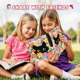 MCPESAS Cat-theme cover close-up adds playful charm while protecting your collection.