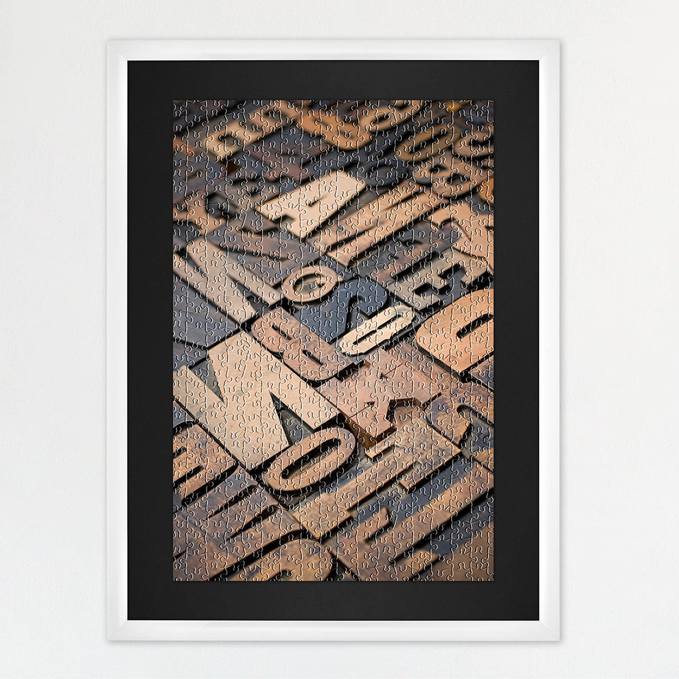 MCS 20x27 puzzle frame displaying finished puzzle for elegant preservation.