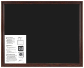 MCS puzzle frame horizontal mount in walnut woodgrain for space-saving display.