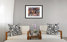 Frame dimensions accommodate a 20x27 finished puzzle for display