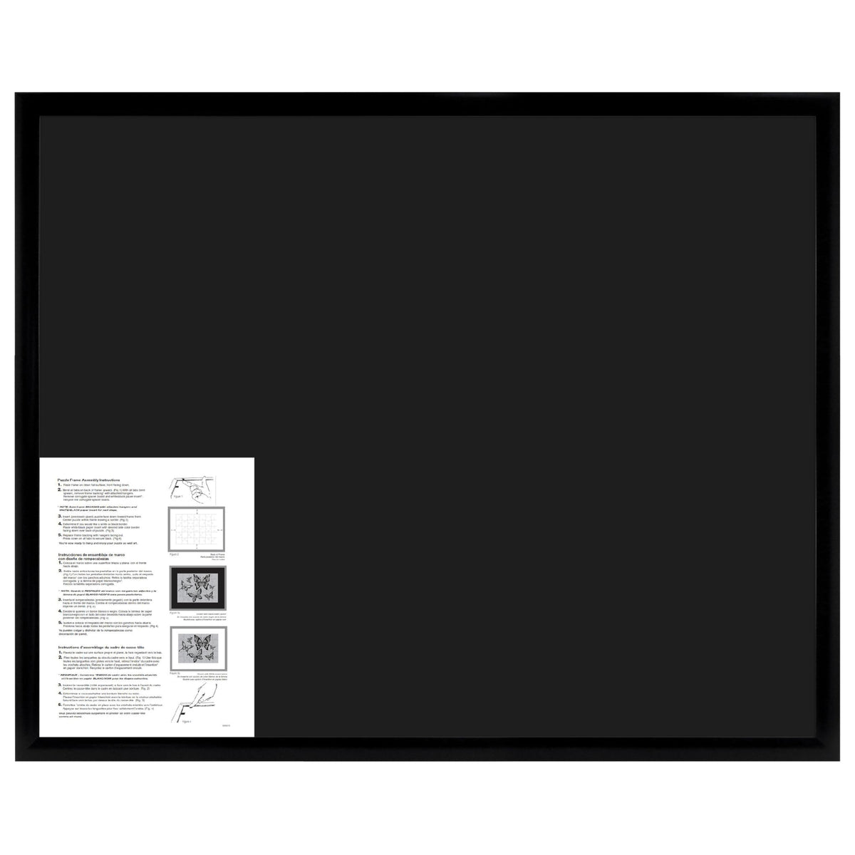 MCS puzzle frame rear hinged hangers enable vertical or horizontal wall mounting