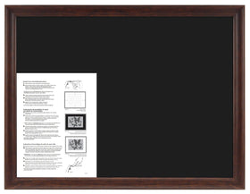 Close-up of walnut molding on MCS puzzle frame highlighting craftsmanship
