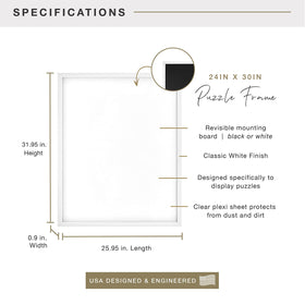MCS white woodgrain molding close-up highlighting stylish display