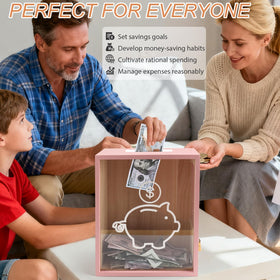 Mczxon gift-ready savings container suited for kids and adults