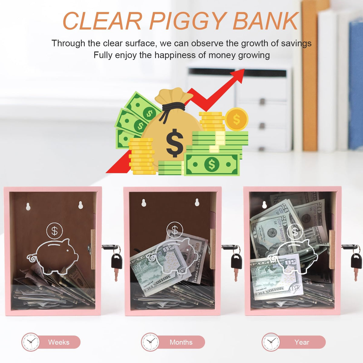 Mczxon ideal gift for kids and adults learning money habits.