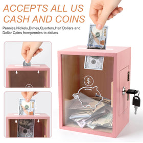 Mczxon lock and keys provide secure access to saved funds.