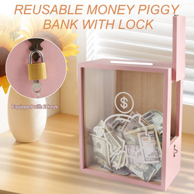 Mczxon wood and acrylic design blends with decor while teaching money management