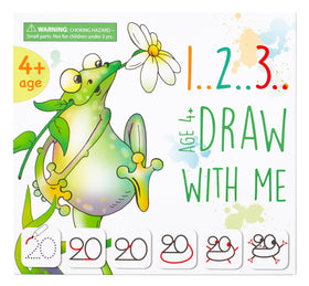 MD CREATIVE drawing with numbers cards help kids trace numbers and draw animals.