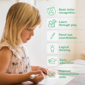 Easy wipe-clean design keeps lessons going without messy stains.