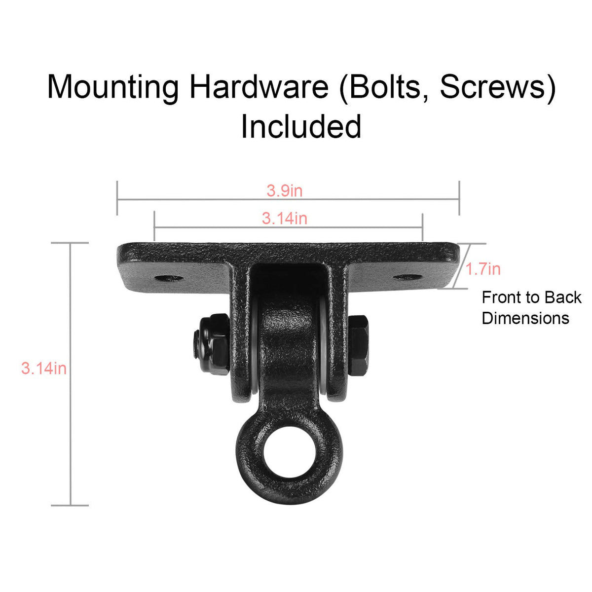 MDAIRC brackets installed on a backyard swing demonstrate durable, quiet swinging.