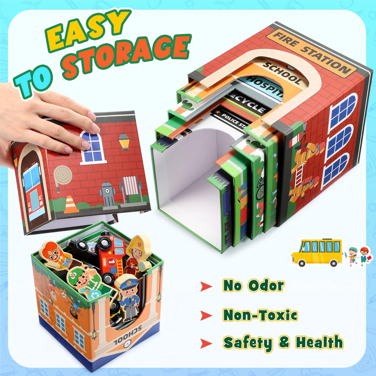 MDINGTD eco-friendly materials ensure safe, durable toddler toys.