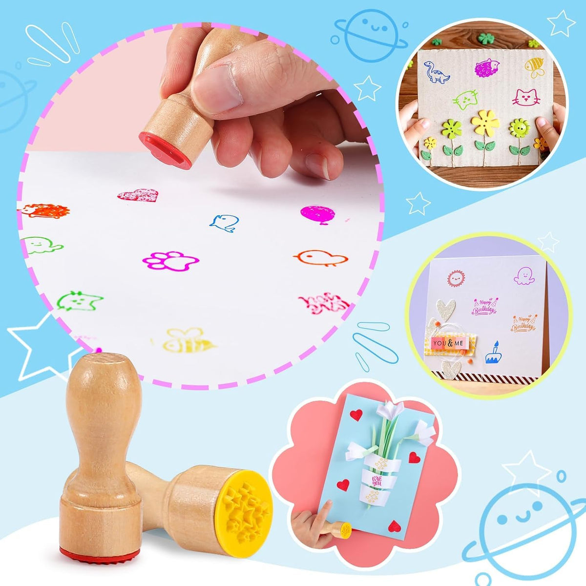 MeCids cake and balloon motifs are perfect for party favors.