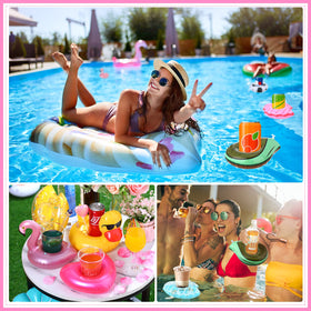 Meanplan pineapple drink float ties summer vibes with secure beverage placement.