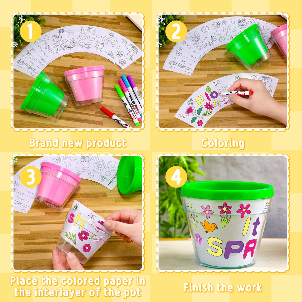 Meanplan color marker pens 12-pack for vibrant pottery art.