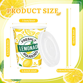 Close-up of Meanplan lemonade cup lid showing sturdy construction.