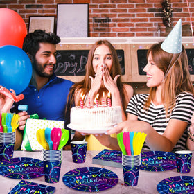 Meanplan neon birthday spoons enable kid-friendly serving and desserts