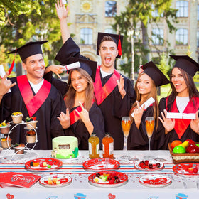 Meanplan nursing school party set for a cohesive event theme.