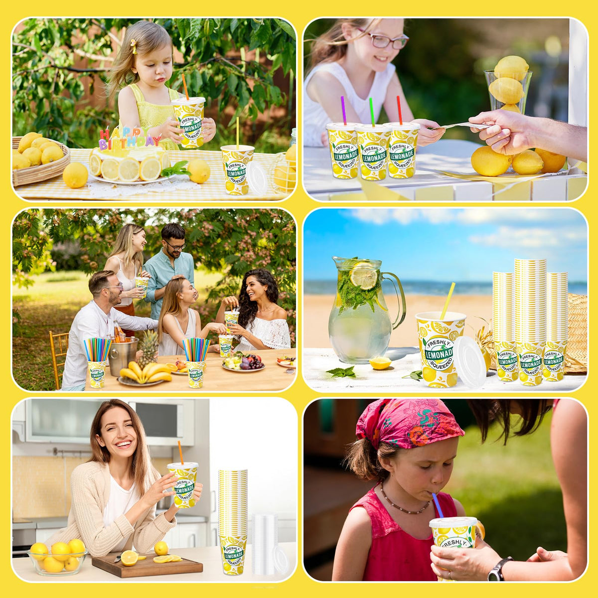 Meanplan party lemonade stands using disposable cups.