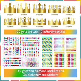 Meanplan princess crowns DIY decoration for kids' parties and pretend play.