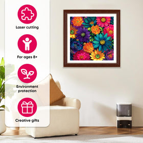 MEATRN chrysanthemum puzzle supports family bonding through shared, relaxing activity.