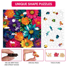MEATRN puzzle wall-art display-ready piece to decorate living room.