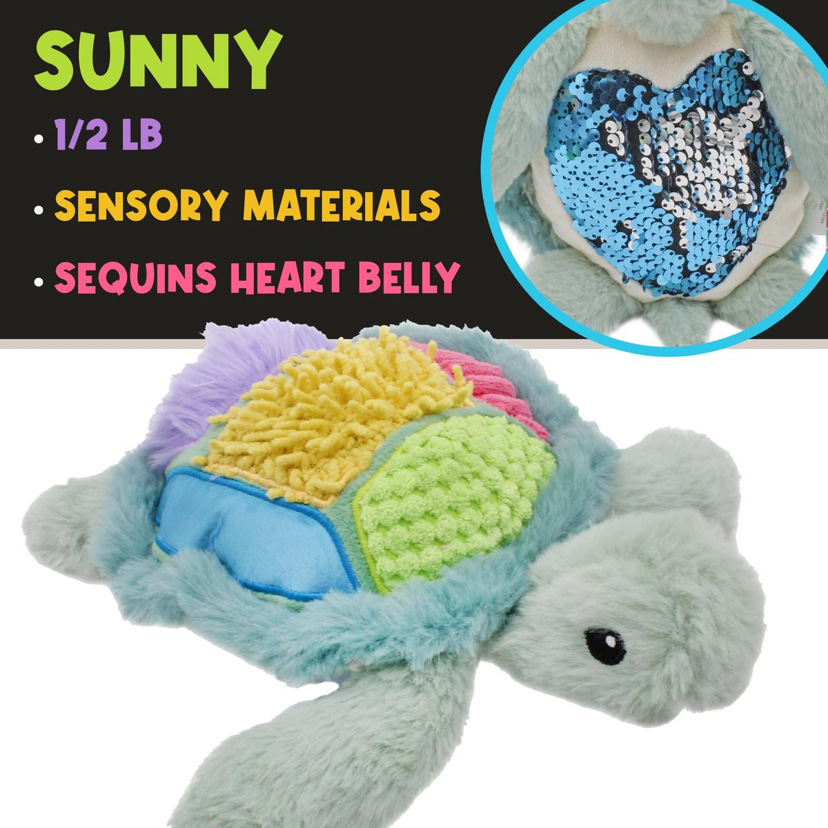 MEAVIA elephant Ellie with bead-filled feet for added weight