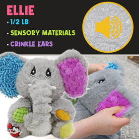 MEAVIA elephant Ellie with crinkle ears for sound discovery