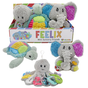 MEAVIA sensory plush gift set with mini friends for tactile exploration