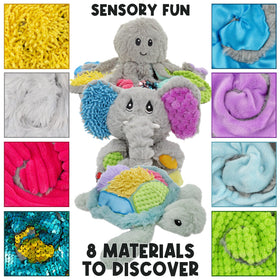MEAVIA turtle Sunny with shell of five sensory materials