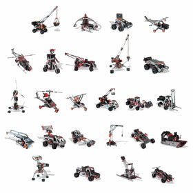 MECCANO buggy crane model demonstrates motorized lifting and mobility.