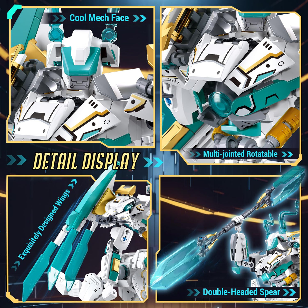 Highly articulated joints for dynamic display poses