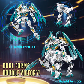 Long spear weapon feature for epic mecha battles