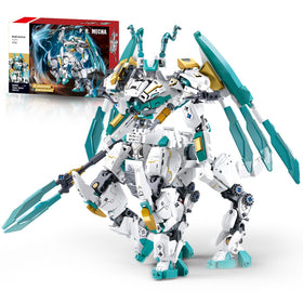 Mech Building Sets transforming dragon warrior assembly