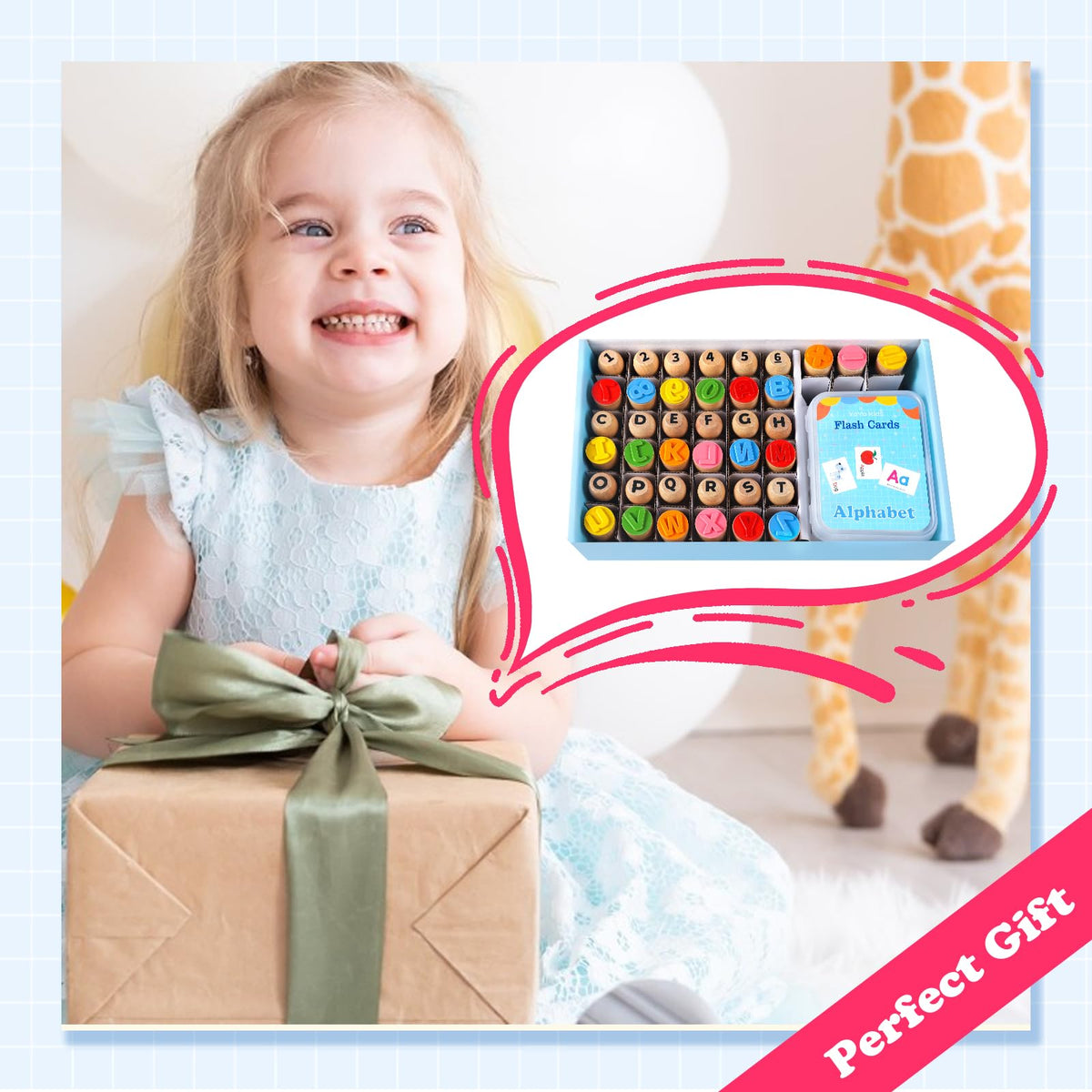 MeCids wooden stamp set makes a thoughtful learning gift