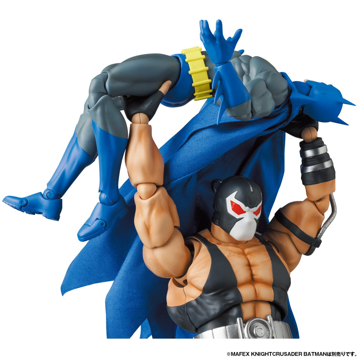 Medicom Bane MAFEX Knightfall includes accessories for versatile posing