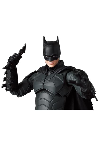 Medicom Batman MAFEX figure flare accessory adds cinematic flair.