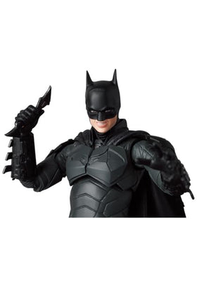 Medicom Batman MAFEX figure flare accessory adds cinematic flair.