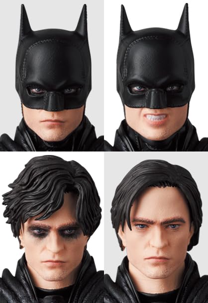 Medicom Batman MAFEX figure wired cape enables dramatic movement.