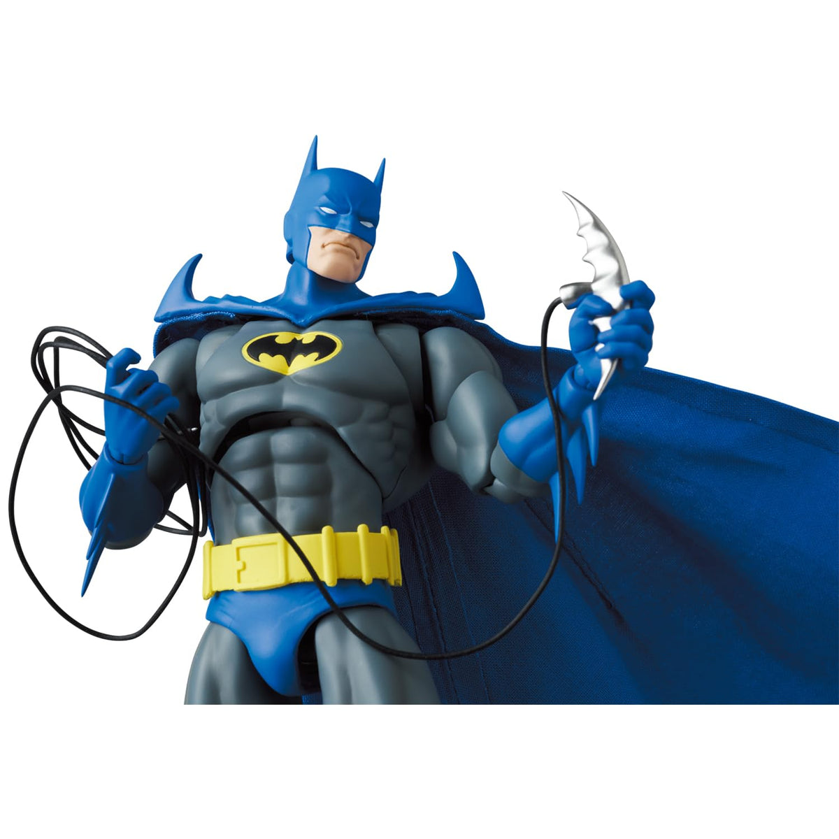 Medicom Batman Knightfall articulation pose highlighting dynamic posing range