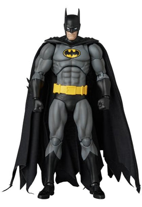 Medicom Mafex Knight Crusader Batman wired bat-hang enables dynamic pose options.