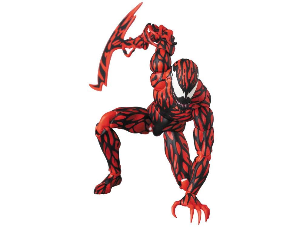 Medicom Mafex Carnage Comic Ver. 160mm open hands ready for expressive scenes.
