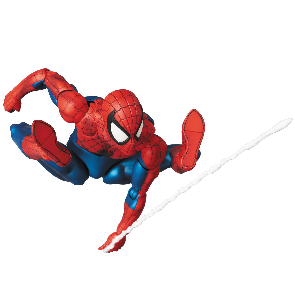 Medicom MAFEX No.075 Spider-Man head sculpt for authentic comic expressions on display