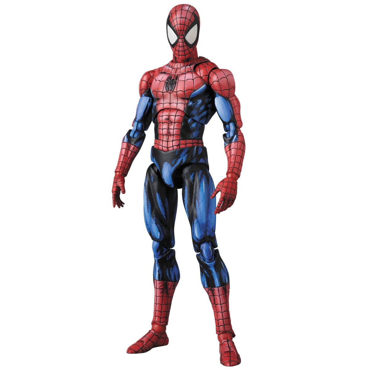 Medicom MAFEX Spider-Man head sculpt close-up adds lifelike character