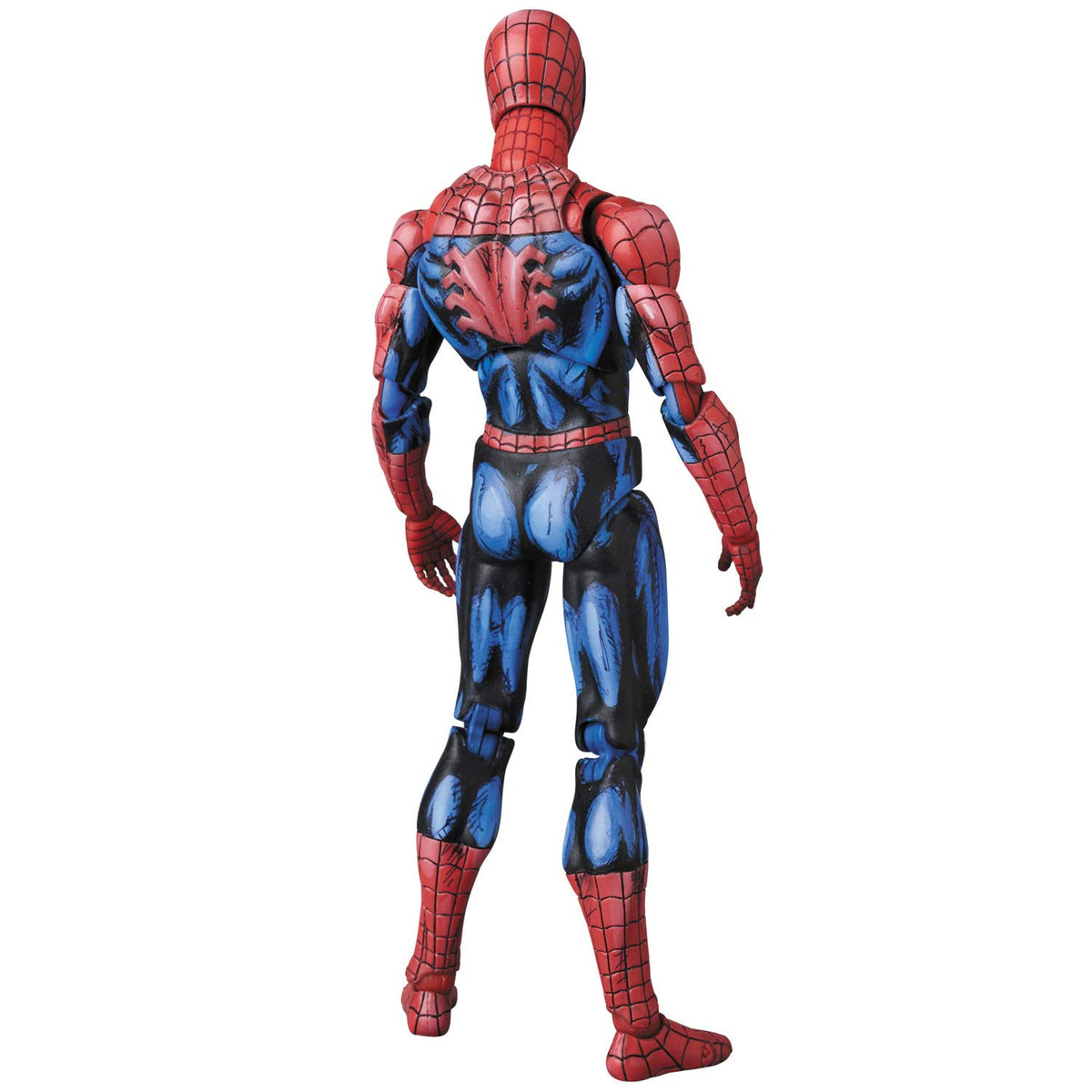 Medicom MAFEX Spider-Man textures highlight webbing and costume detail