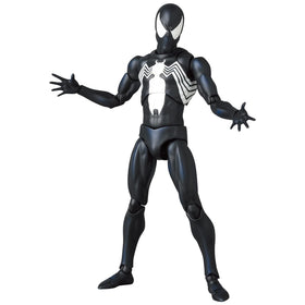 Medicom MAFEX Spider-Man Black Costume movable stand for stable setups.